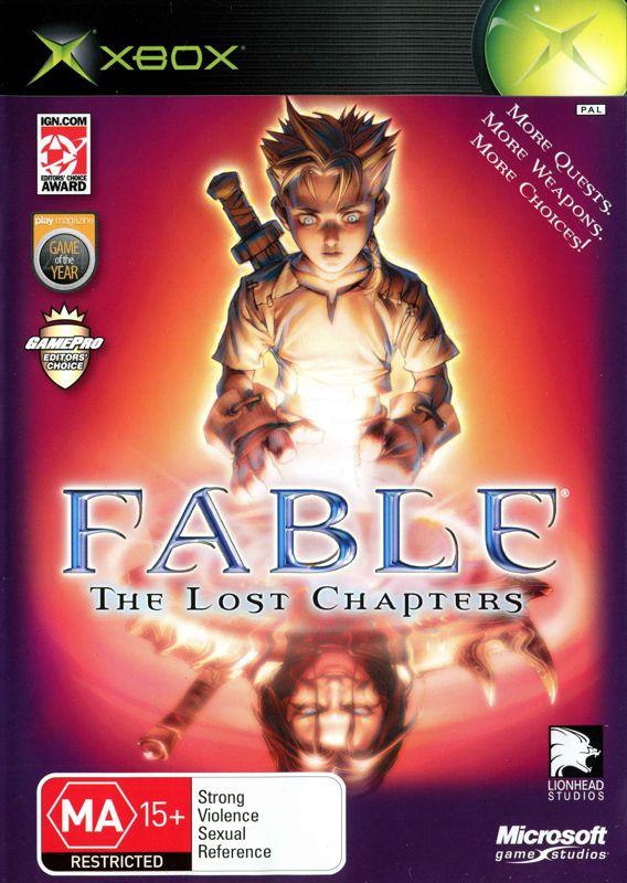 Fable box art for Xbox